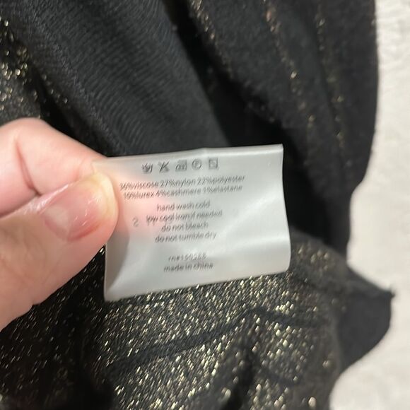 Sundays By We Are Sunday Elon Cardigan Black And Metallic Gold Pinstripes Size 1 - Picture 5 of 7